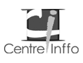 logotype Centre Inffo noir et blanc, logo