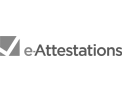 logotype e-Attestations noir et blanc, logo