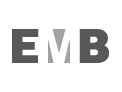 logotype EMB noir et blanc, logo