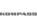 logotype Kompass noir et blanc, logo